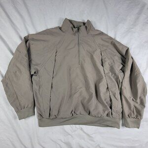 Adidas Mens Large 1/4 Zip ClamShell Golf Windbreaker Long Sleeve Jacket Pullover